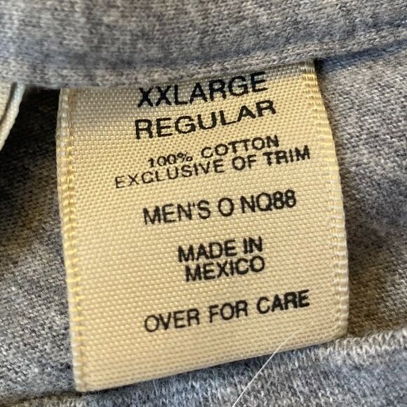 L.L. Bean Mens Gray Long-Sleeve Pocket T-Shirt XXL Regular 100% Cotton Casual We - Picture 6 of 9